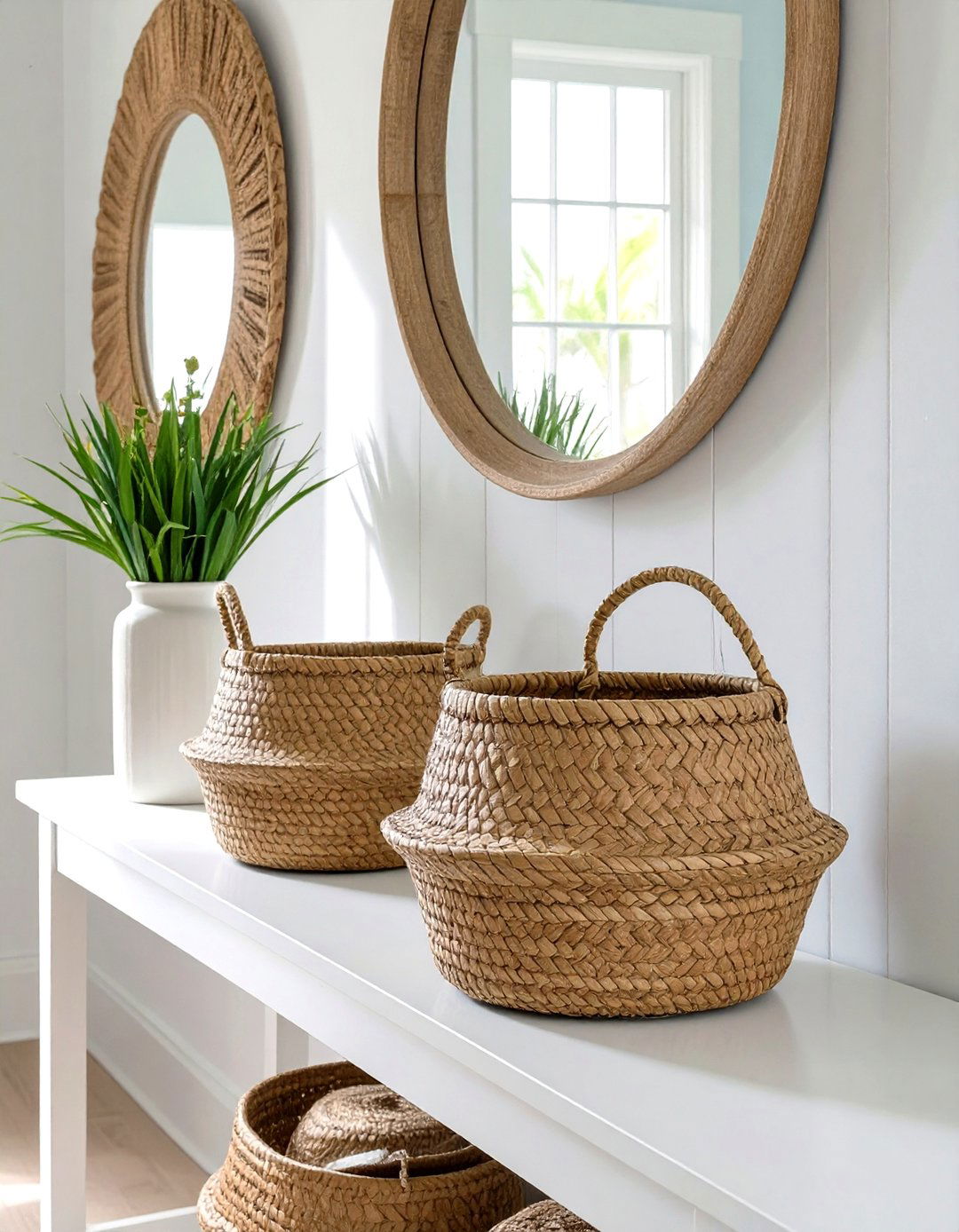 Seagrass and Wicker Storage Baskets - 30 texture in interior design ideas