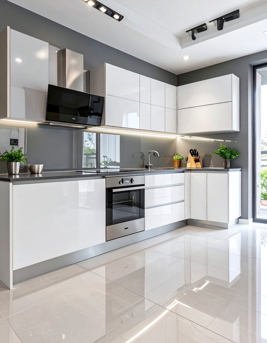 Seamless Back Painted Glass - 30 backsplash tile ideas