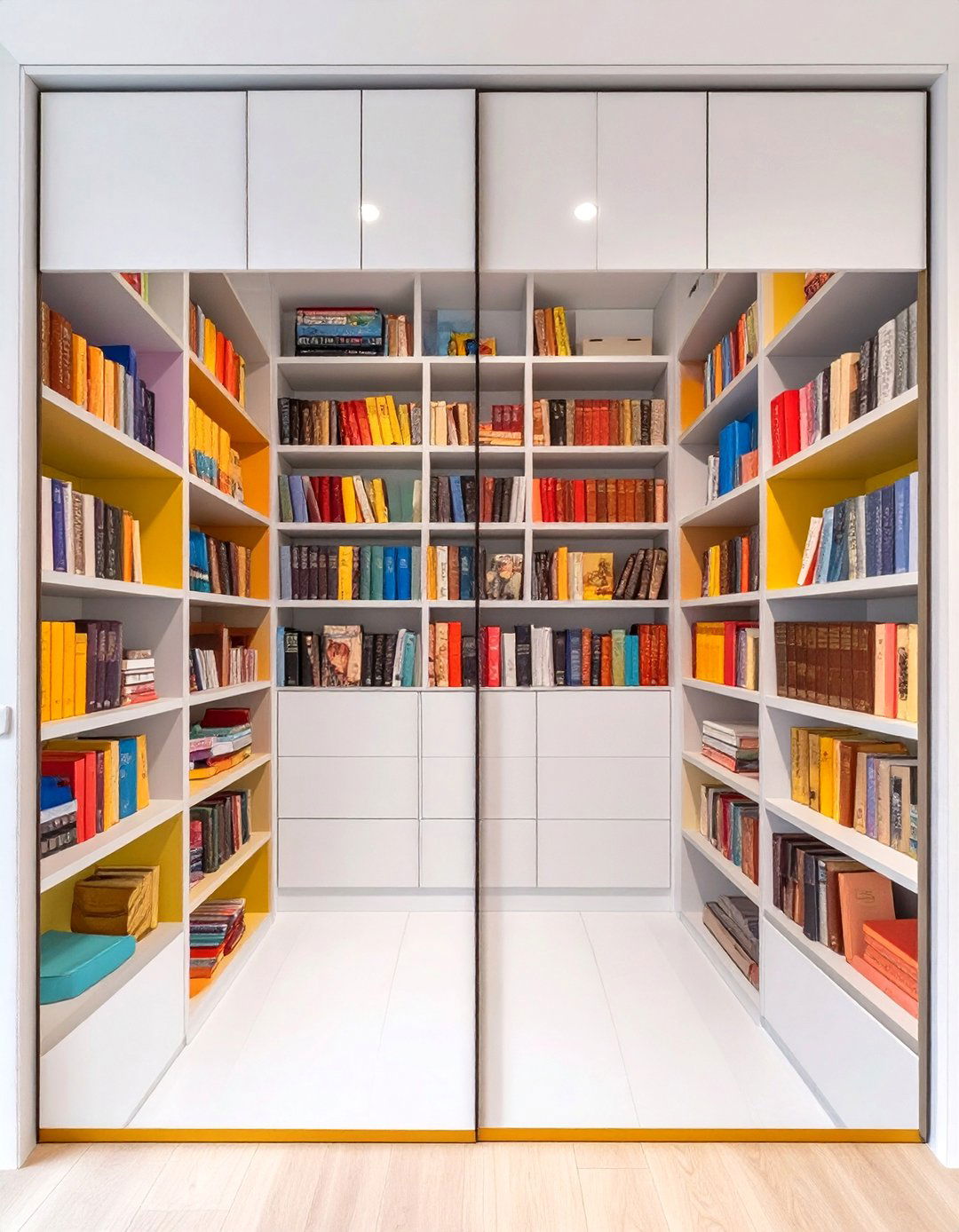 Seamless Bookshelf Illusion Door - 30 closet doors ideas