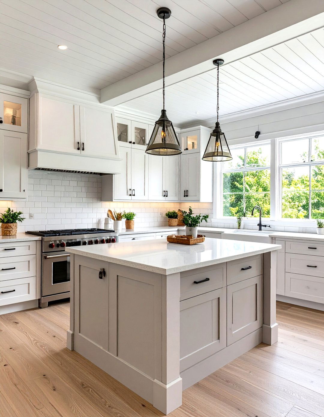 Seamless Camouflage with Cabinet Paint - 30 kitchen soffit ideas