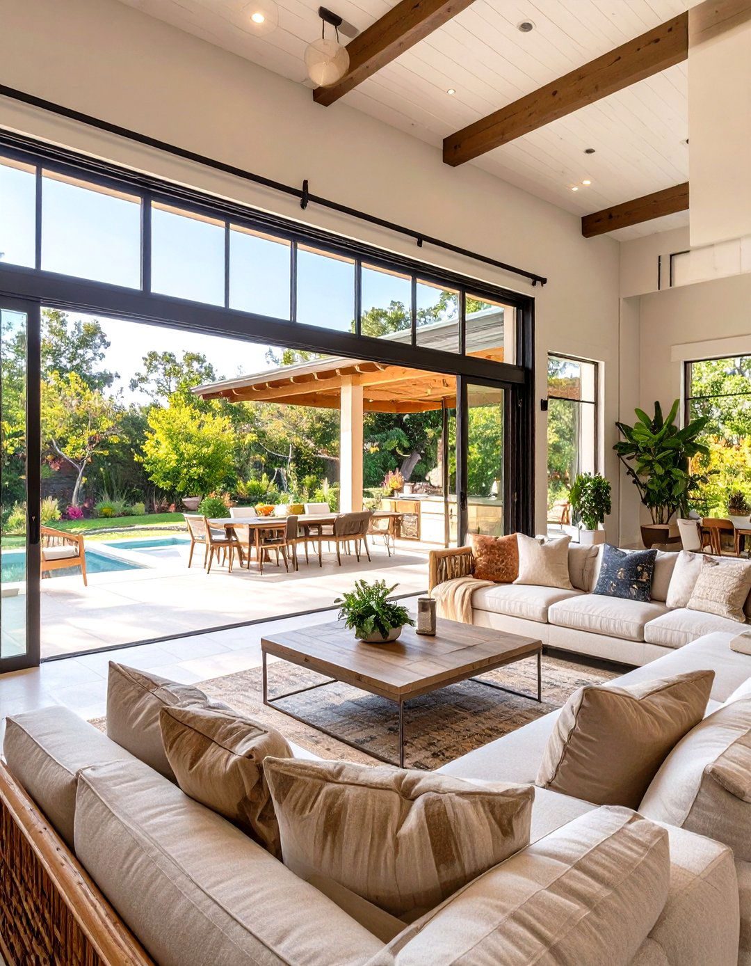 Seamless Indoor Outdoor Living - 30 modern farm house design ideas
