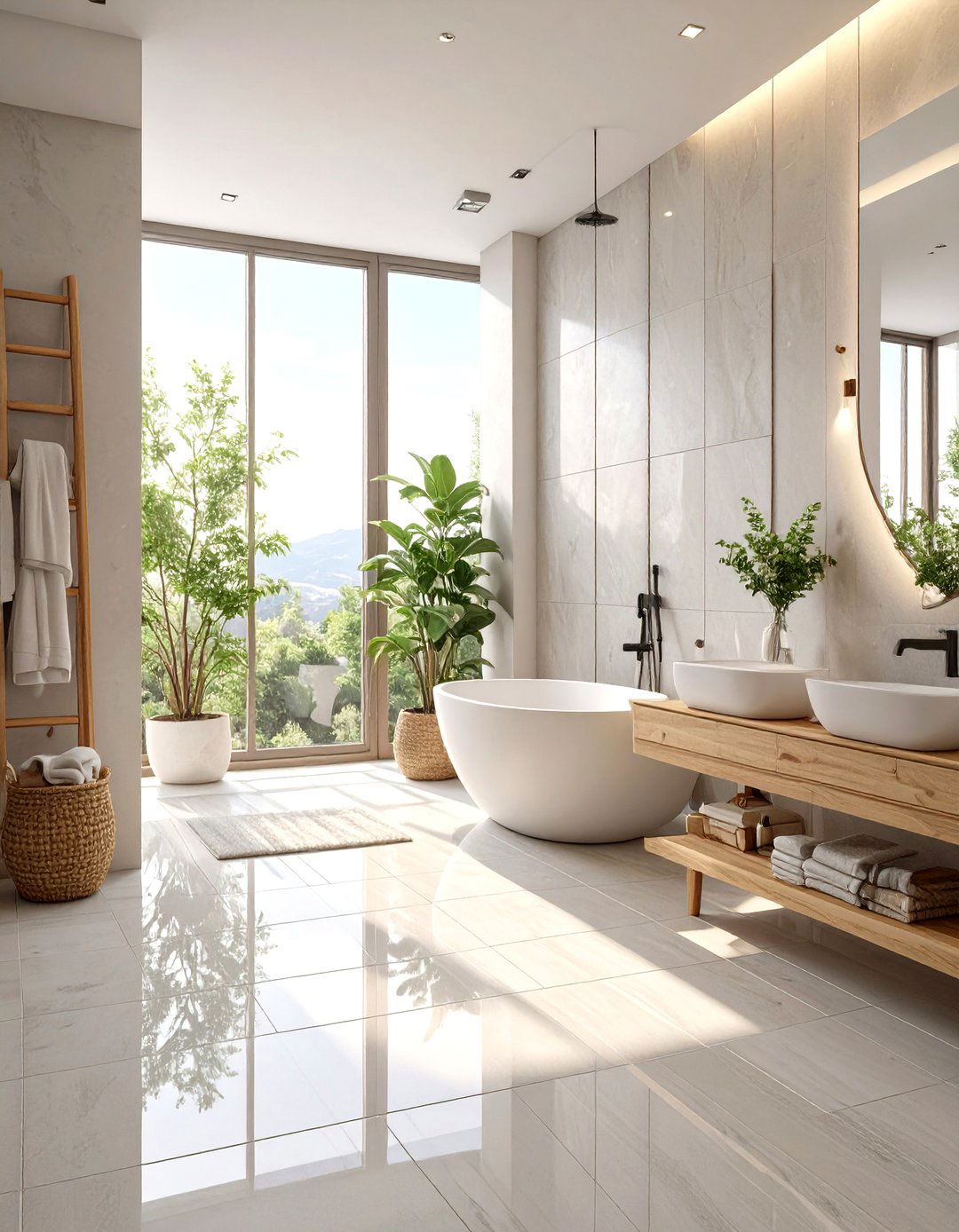 Seamless Resin Flooring for Small Bathrooms - 30 small bathroom bathroom flooring ideas