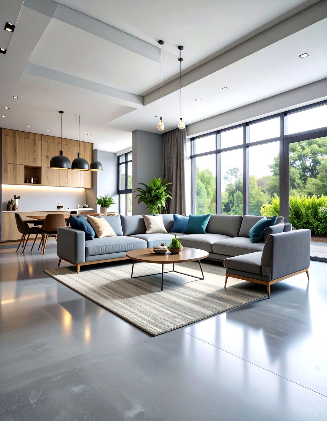 Seamless Resin Flooring - 30 living room floor ideas