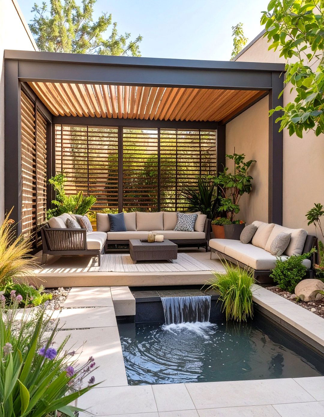 Secluded Courtyard Porch - 30 house modern front porch ideas