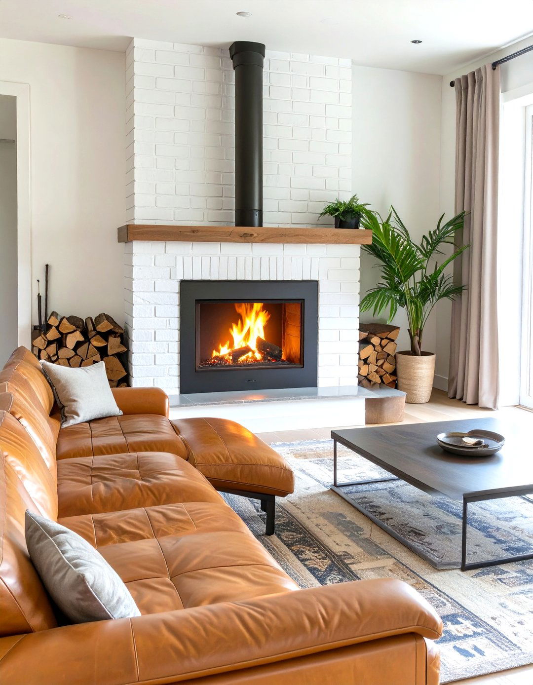 Sectional Facing the Fireplace Layout - 30 small living room sectional layout ideas