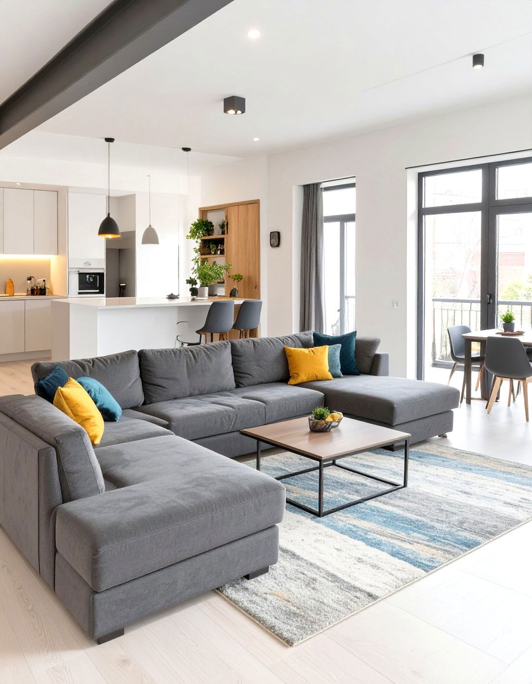 Sectional as a Room Divider Layout - 30 small living room sectional layout ideas