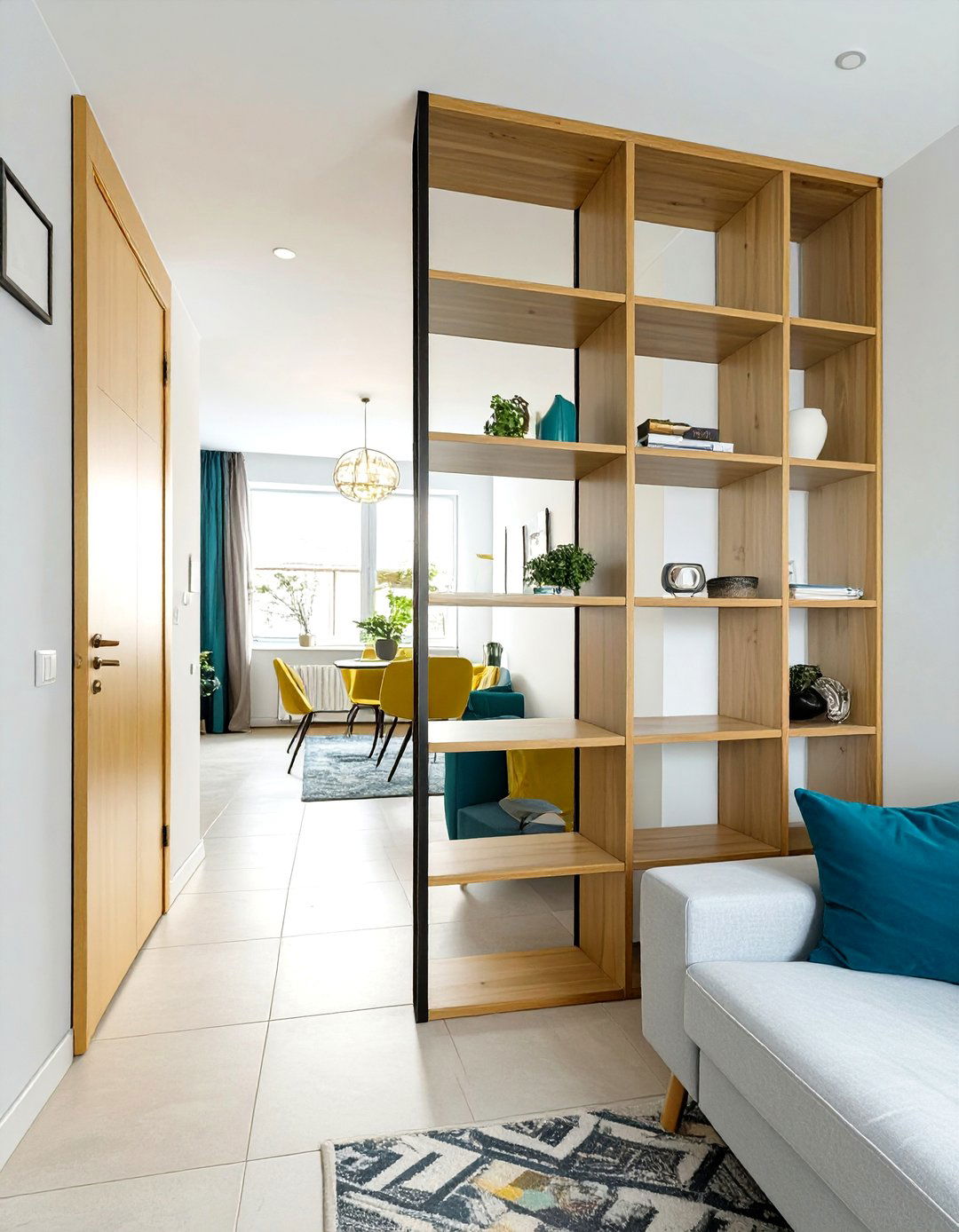 See Through Room Dividers - 30 small narrow living room ideas