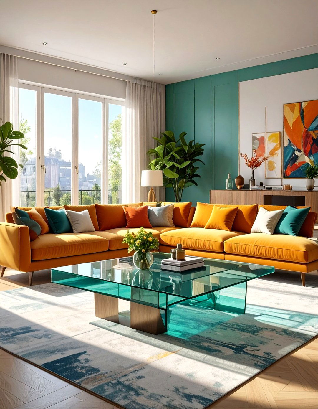 Select Transparent Acrylic or Glass Furniture - 30 very small living room ideas
