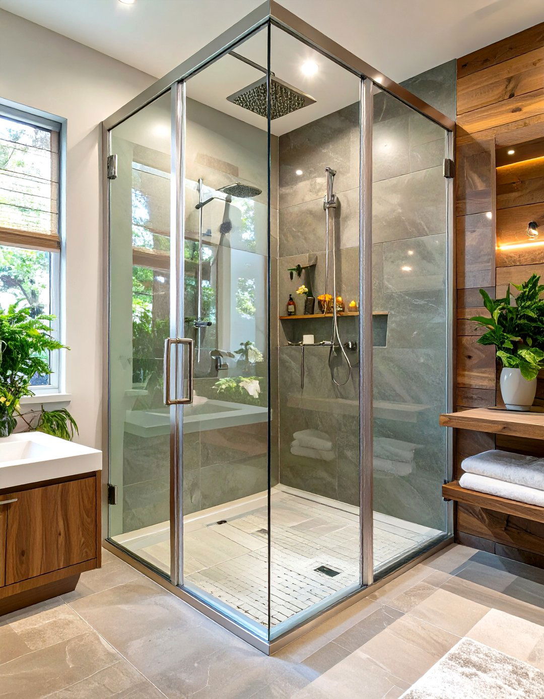 Semi Frameless Shower Enclosure - 30 shower enclosure ideas