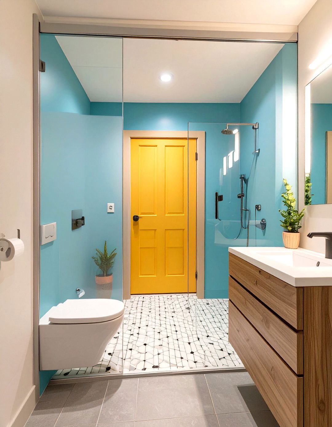 Separate Toilet Compartment Layout - 30 small bathroom layout ideas