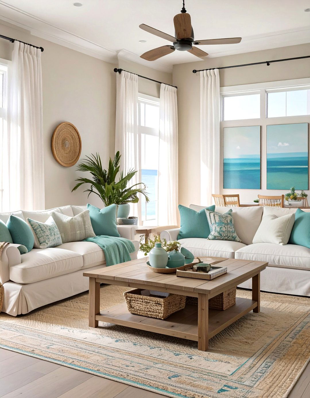 Serene Coastal Escape - 30 color scheme ideas