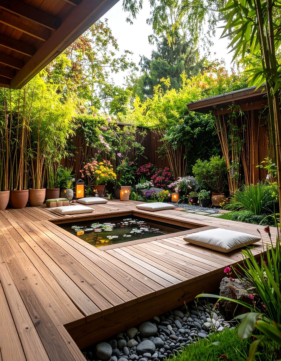Serene Outdoor Yoga and Meditation Space - 30 outdoor room ideas