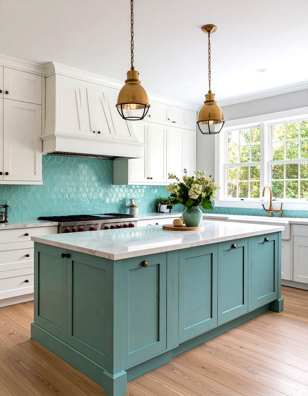 Serene Penny Round Kitchen Tiles - 30 kitchen wall tile ideas