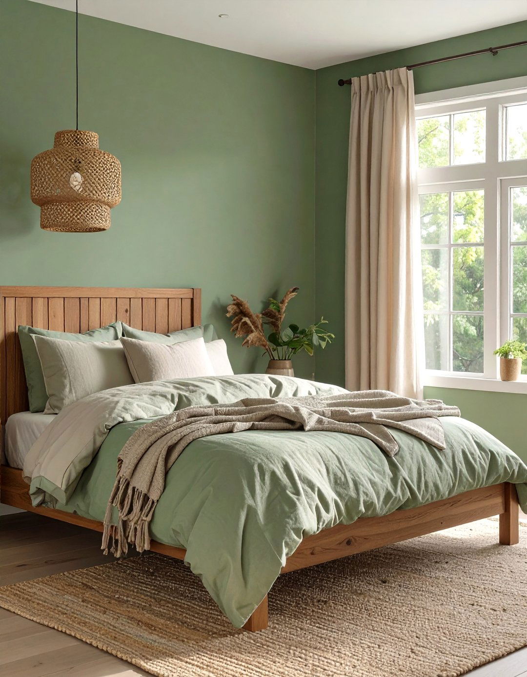 Serene Sage Green Bedroom - 30 color ideas for bedroom