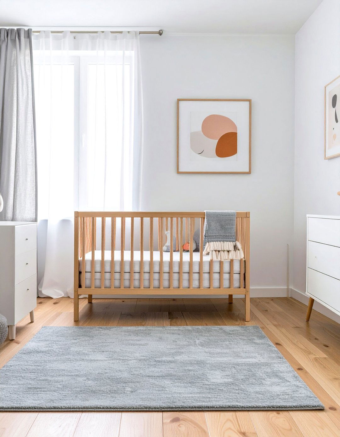 Serene Scandinavian Bedroom - 30 baby girl bedroom ideas