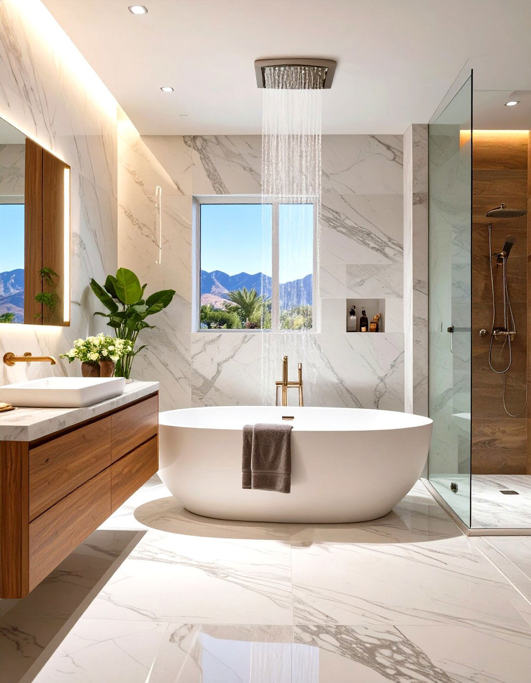 Serene Spa Inspired Bathroom - 30 interior design las vegas ideas