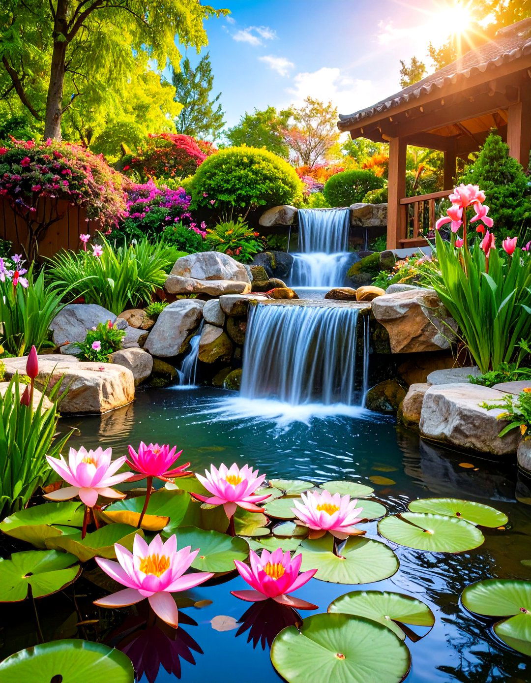 Serene Water Garden Design - 30 landscape design software free ideas