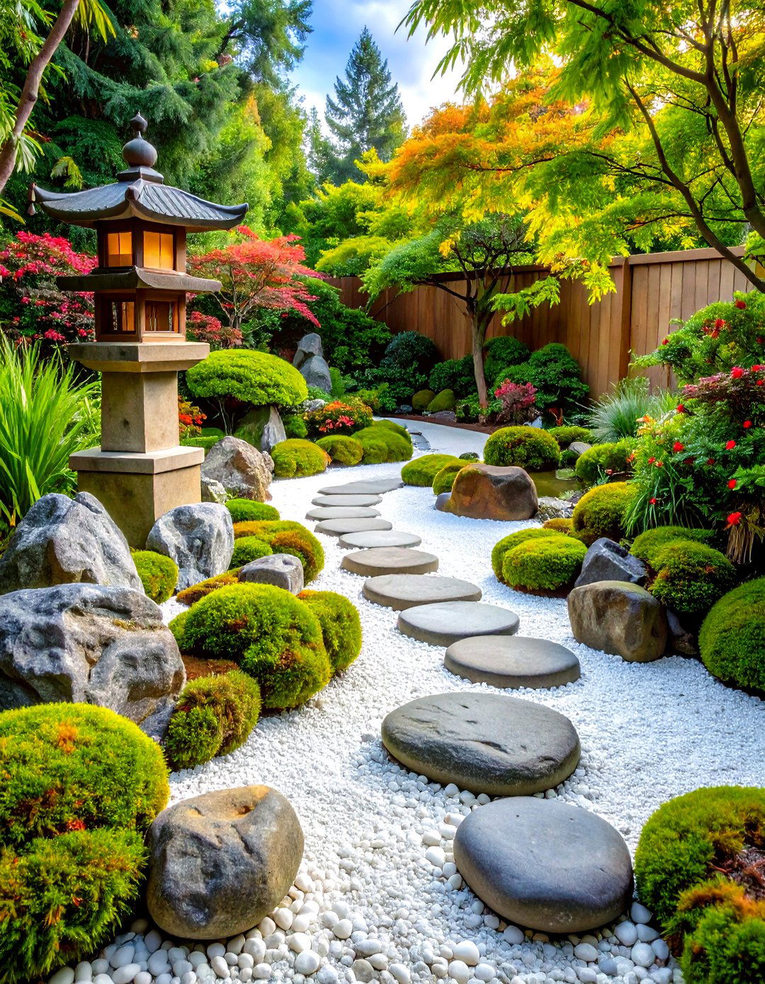 Serene Zen Garden Design - 30 front yard landscaping ideas with rocks no grass