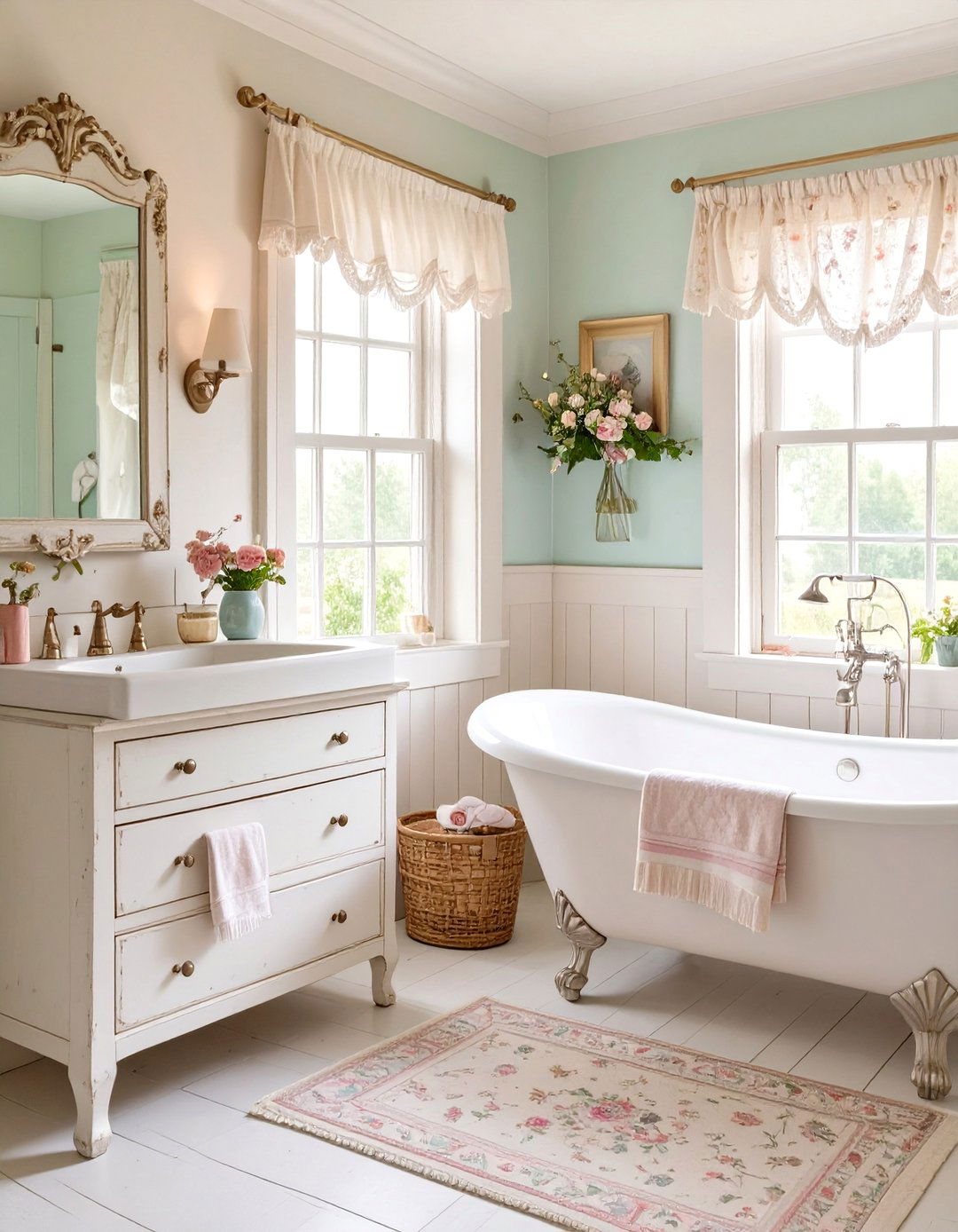 Shabby Chic Bathroom - 30 bathroom ideas decor