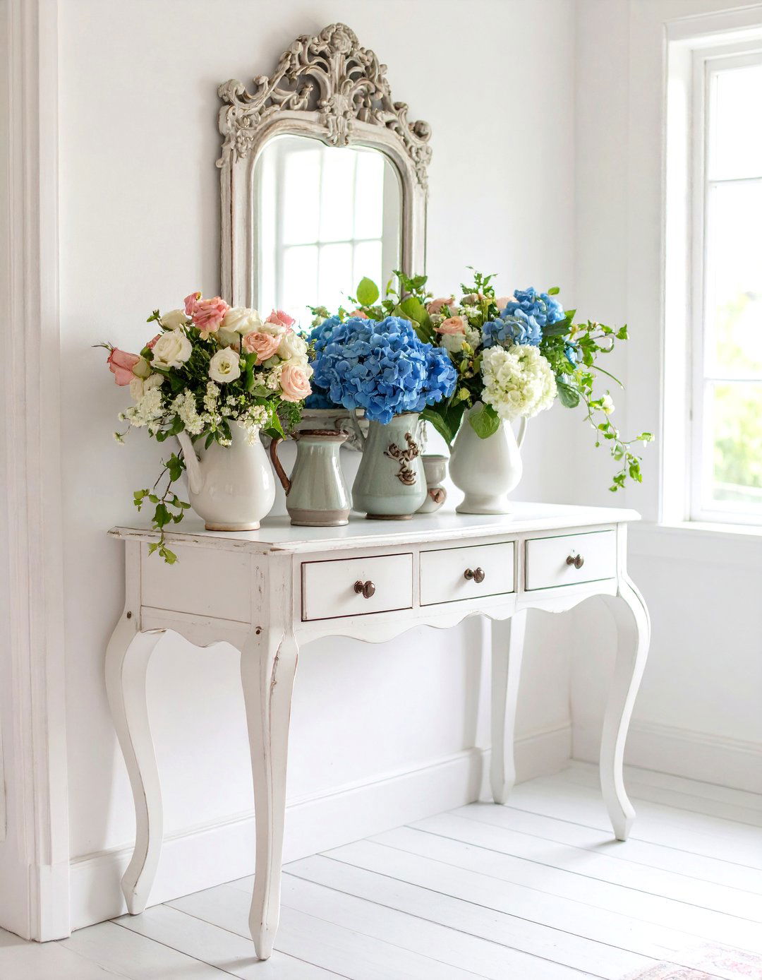 Shabby Chic Foyer - 30 entrance foyer design ideas