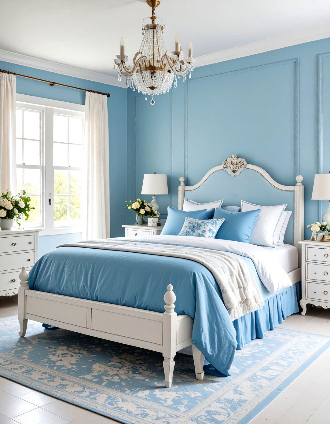 Shabby Chic Light Blue Bedroom - 30 light blue bedroom ideas