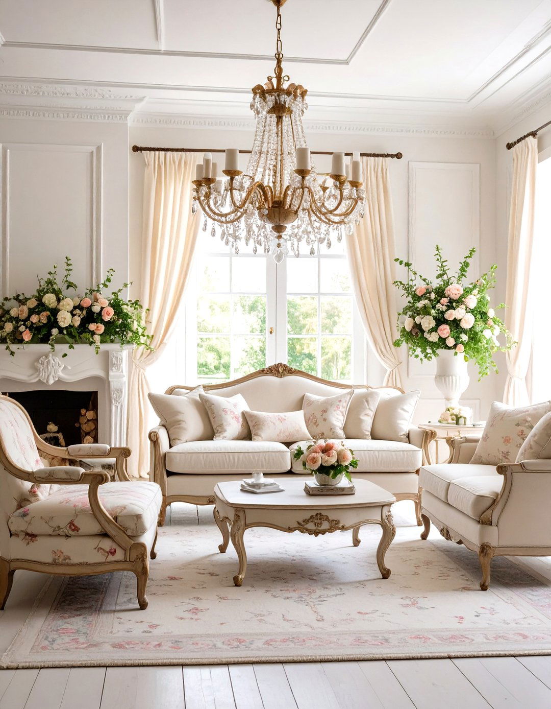 Shabby Chic Living Room - 30 decoration ideas for living room