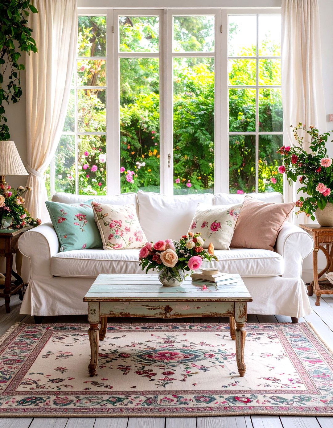 Shabby Chic Living Room - 30 living room furniture design ideas