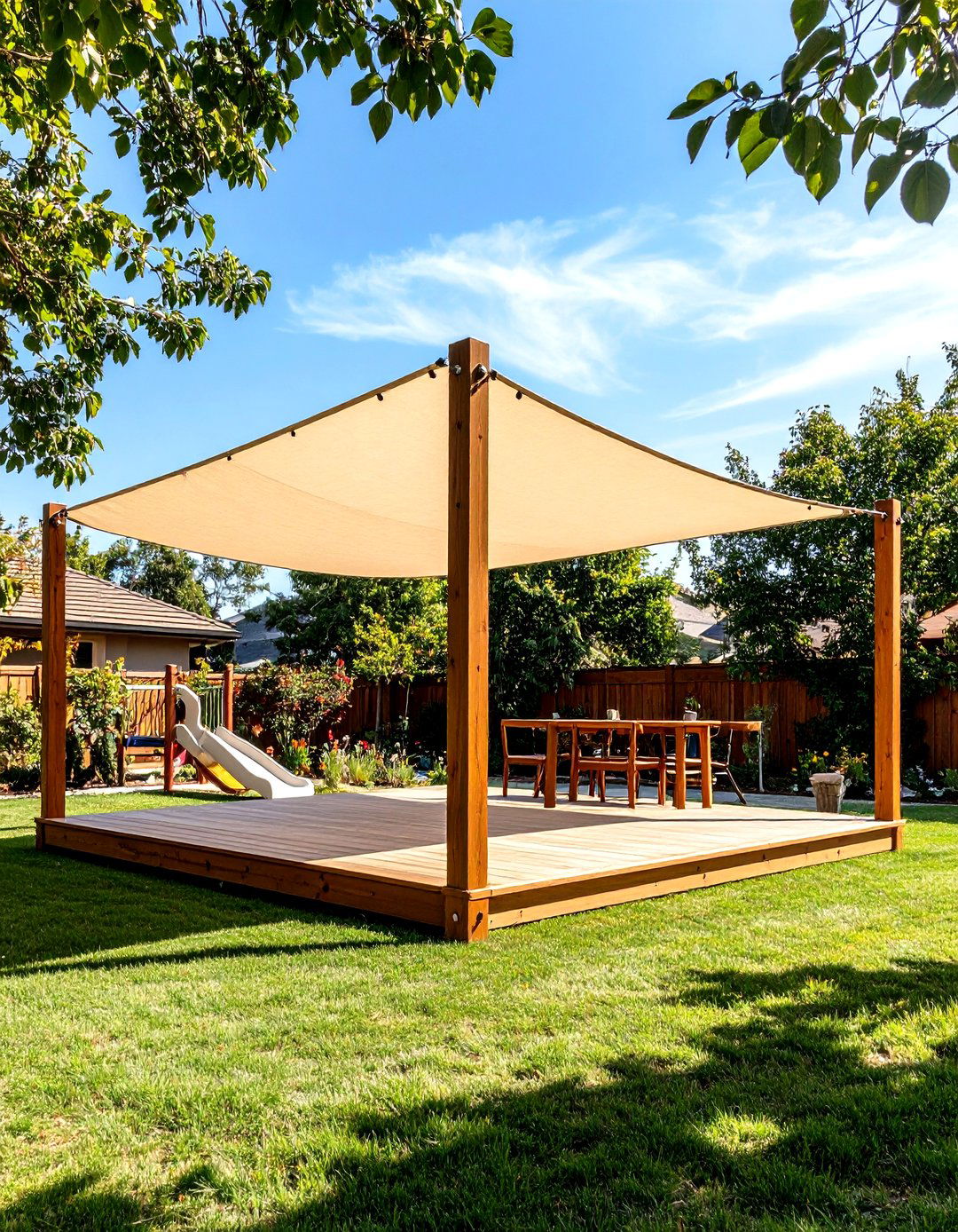 Shade Cloth with Grommets - 30 patio shade ideas