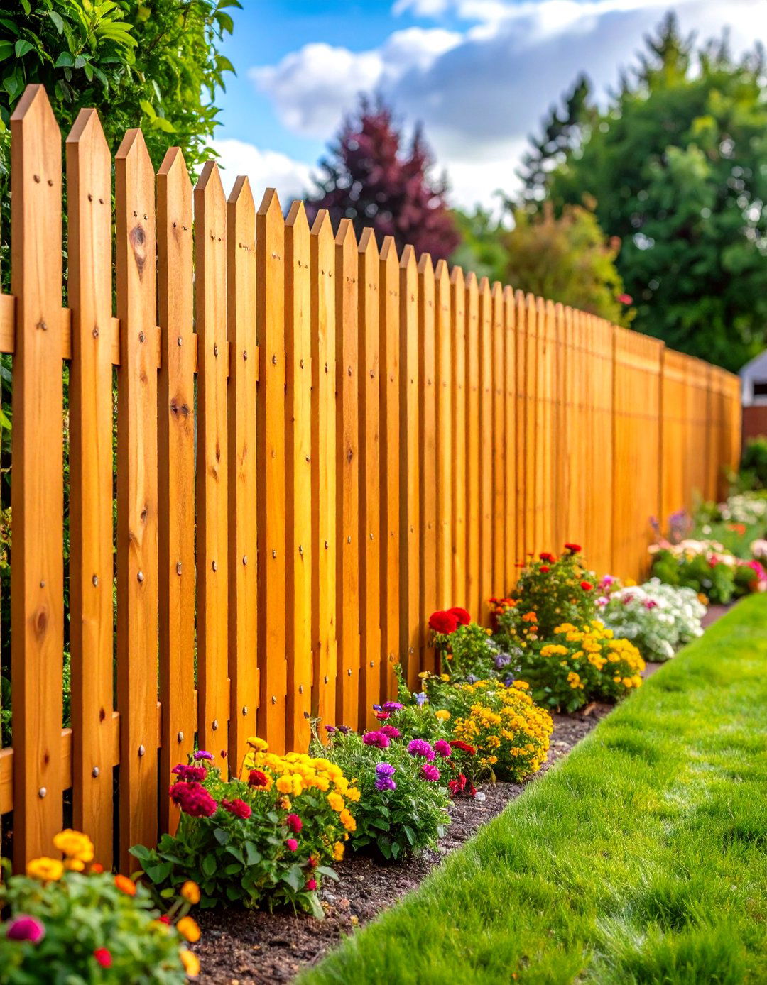 Shadowbox Privacy Fence - 30 privacy fence ideas for backyard