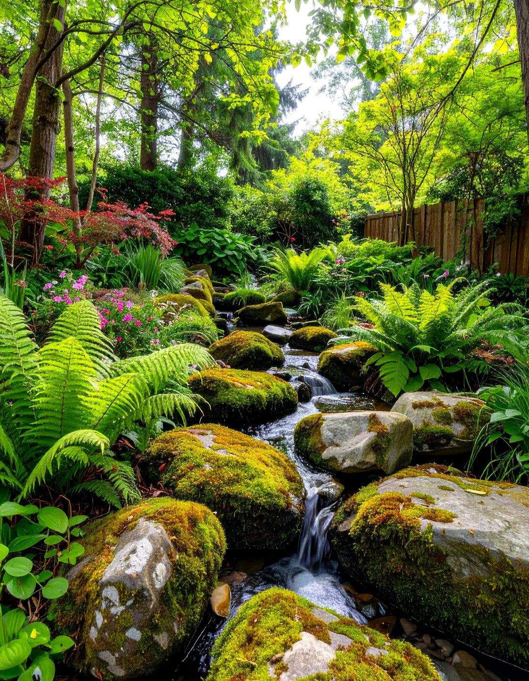 Shady Woodland Rock Garden - 30 rock garden landscaping ideas