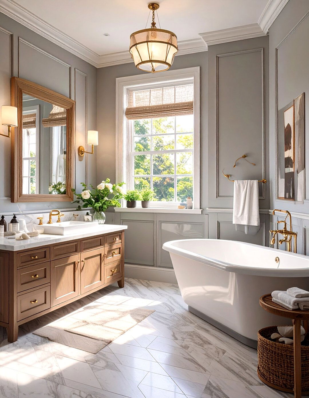 Shaker Style Bathroom Panels - 30 bathroom paneling ideas