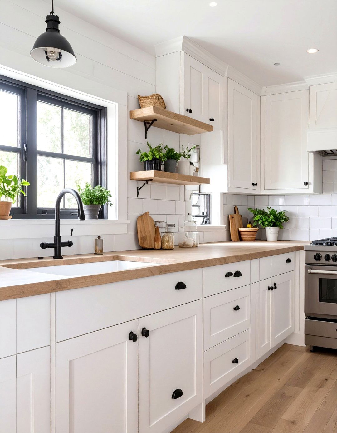 Shaker Style Cabinetry in a Small Country Kitchen - 30 small country kitchen ideas