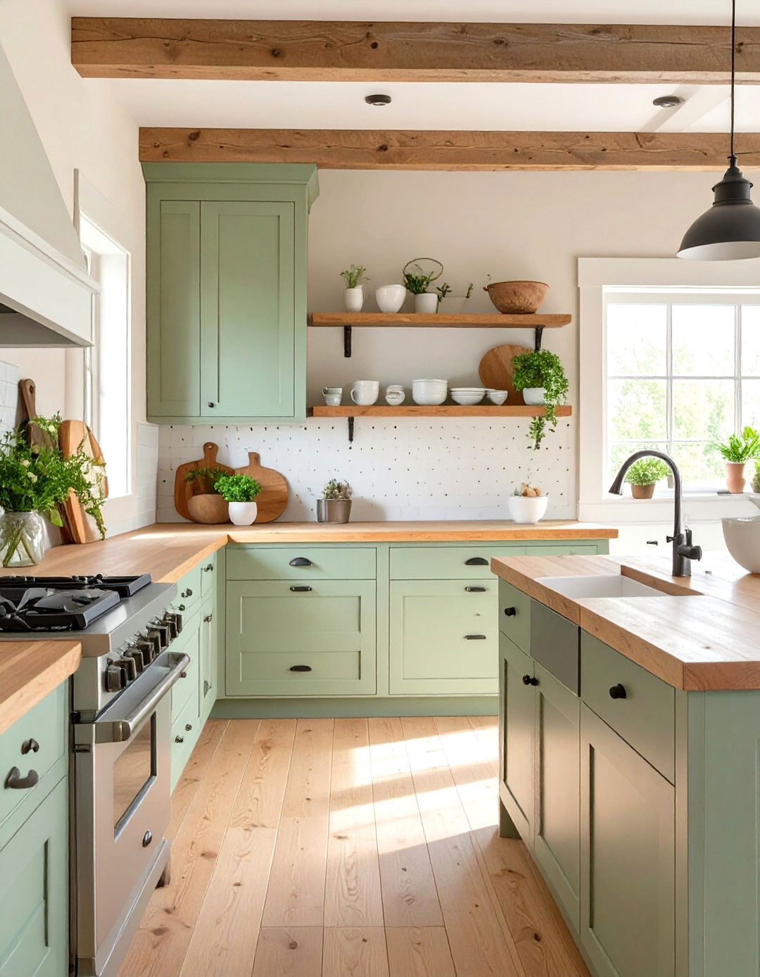 Shaker Style Country Kitchen - 30 country kitchen designs