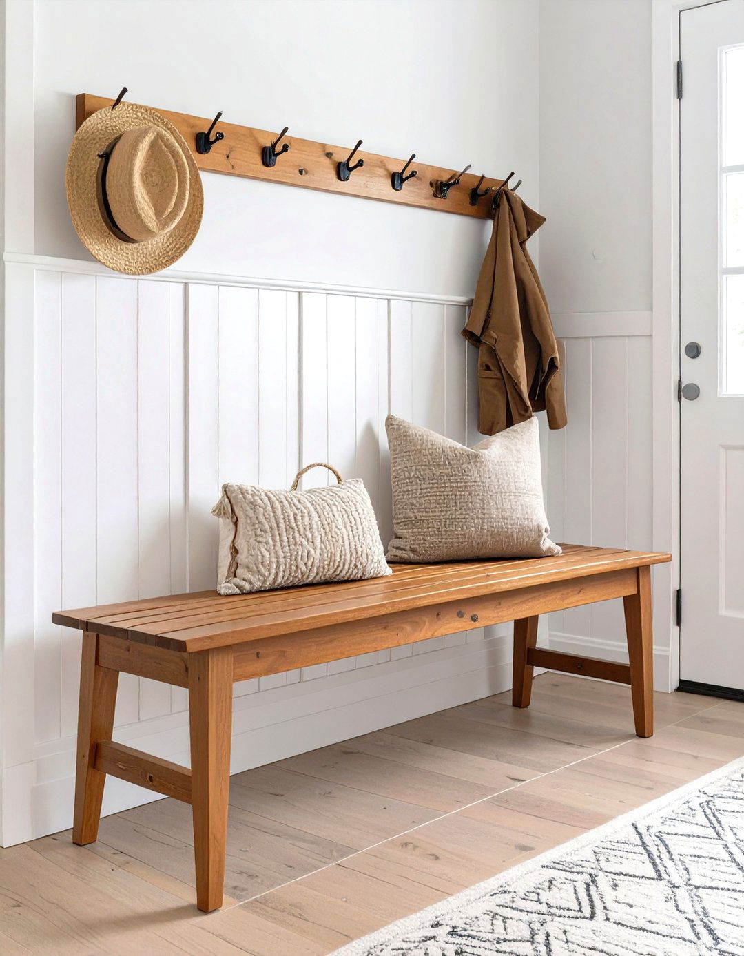 Shaker Style Simplicity Bench - 30 mudroom bench ideas