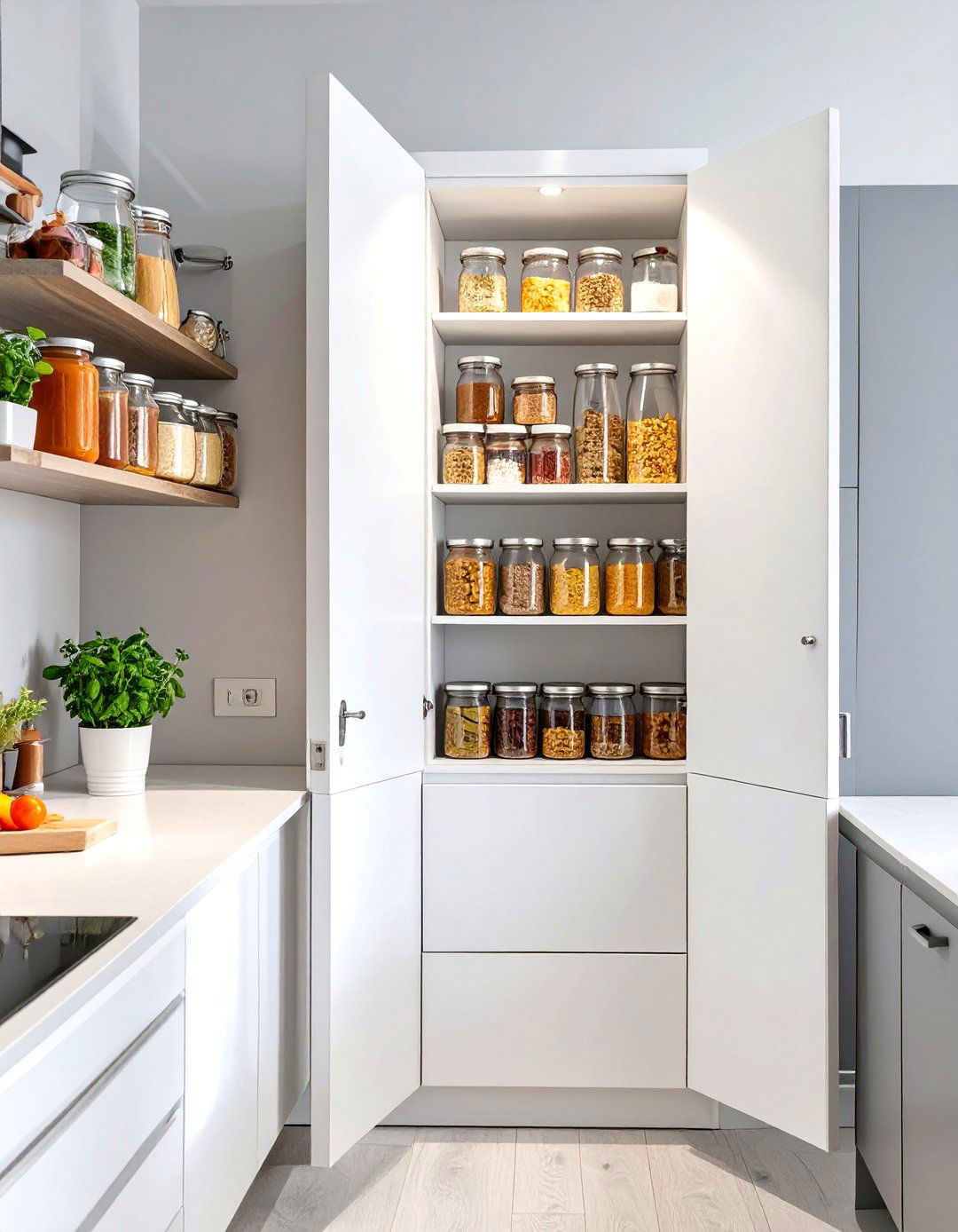 Shallow Wall Cabinet Small Pantry - 30 small kitchen small pantry ideas