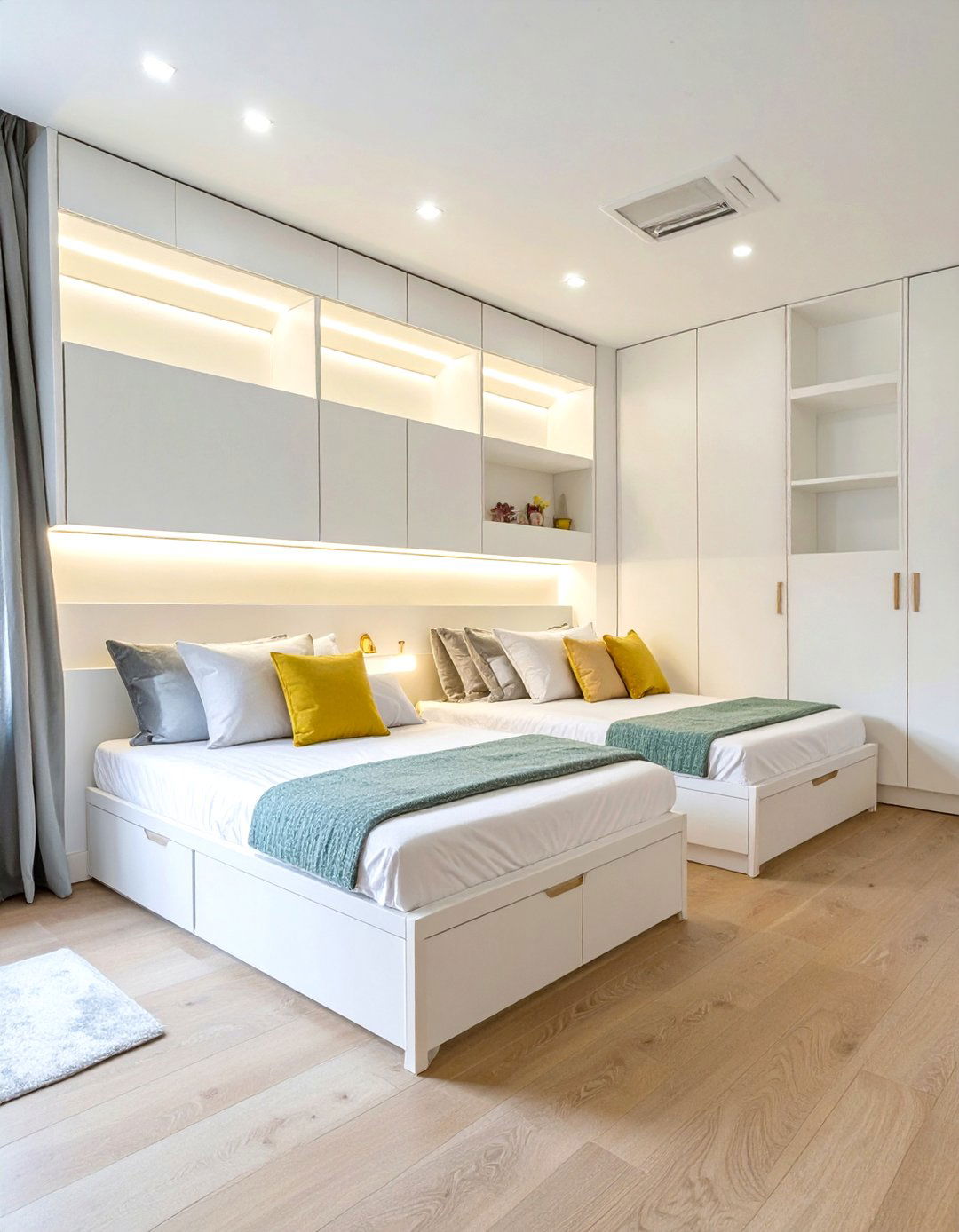 Shared Bedroom with Custom Built In Beds - 30 shared bedroom ideas