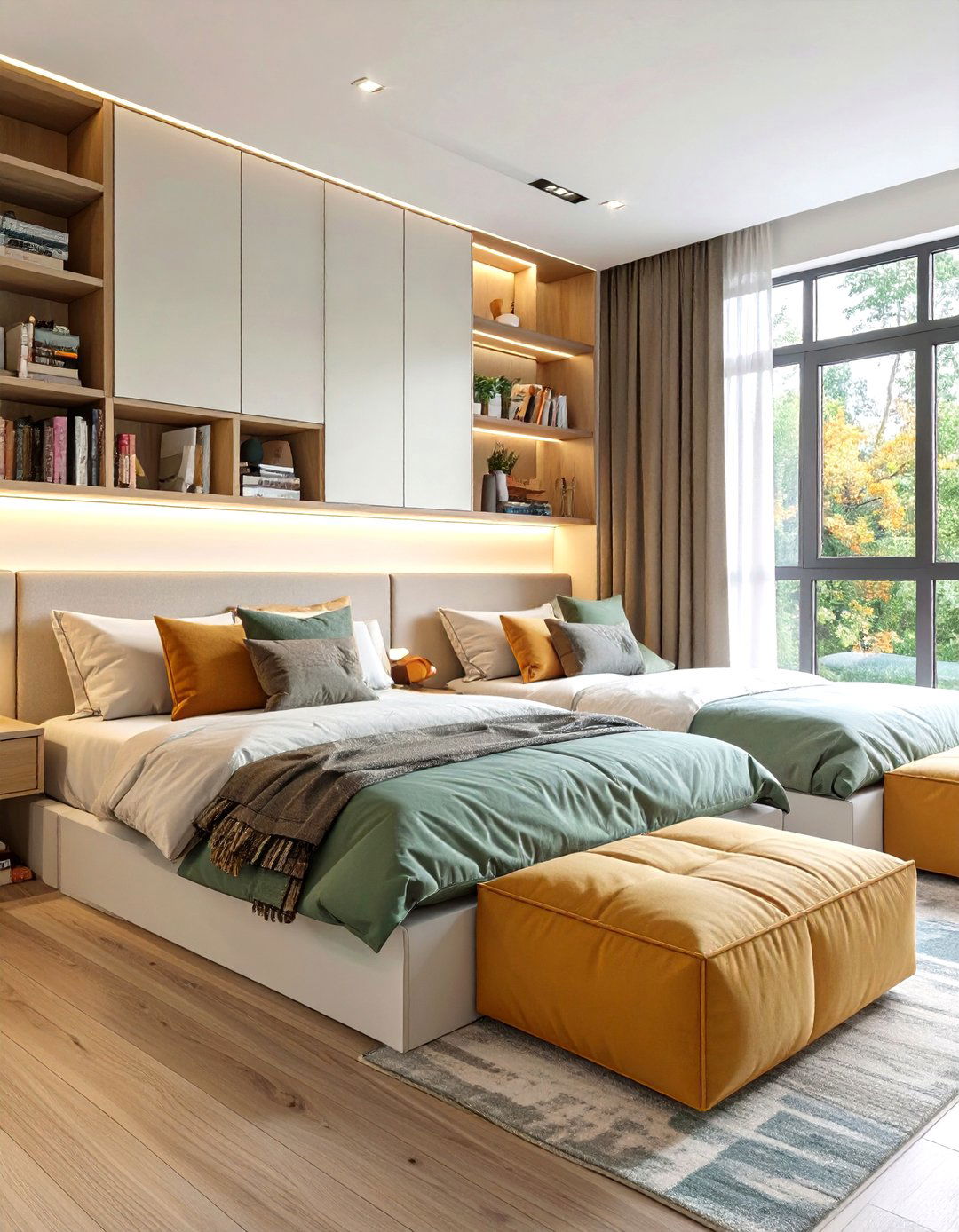 Shared Bedroom with Multi Functional Furniture - 30 shared bedroom ideas