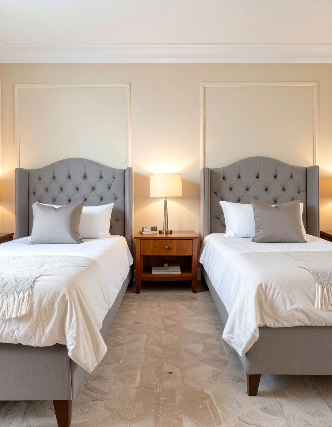 Shared Bedroom with Side by Side Twin Beds - 30 shared bedroom ideas