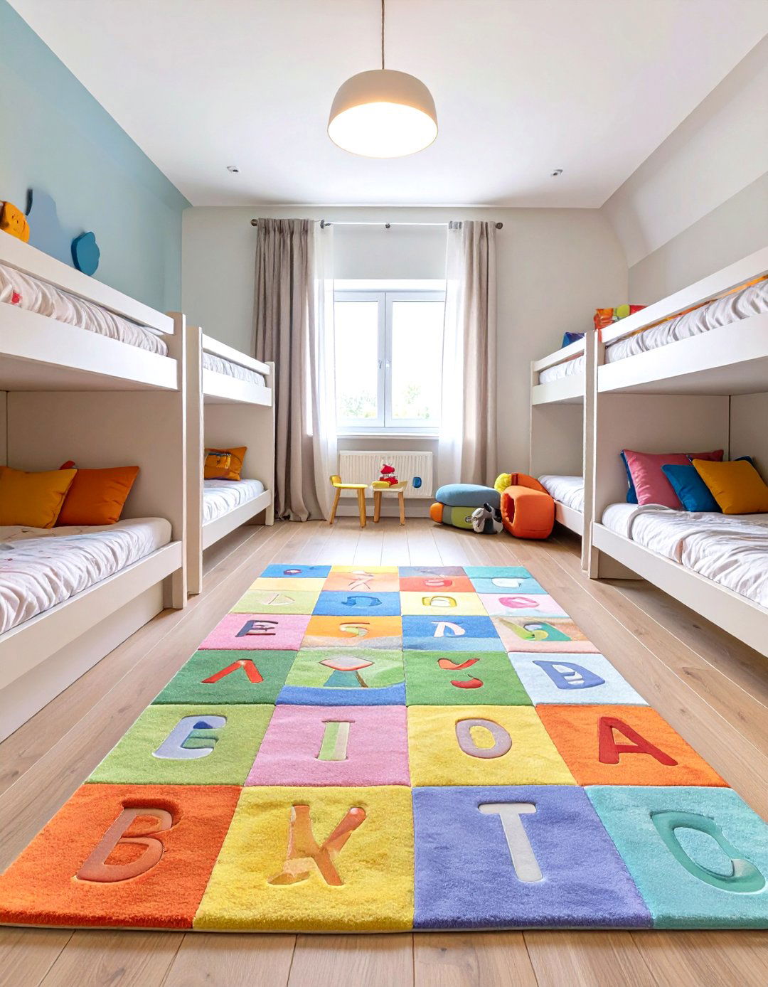 Shared Bedroom with a Central Play Zone - 30 shared bedroom ideas