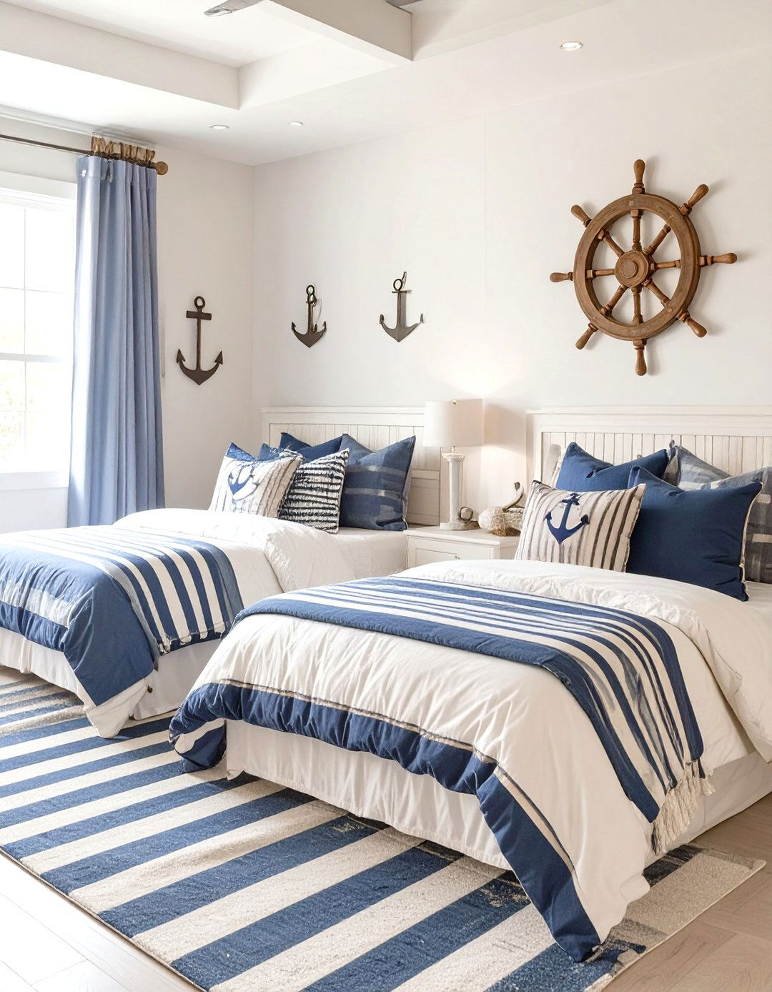 Shared Bedroom with a Nautical Theme - 30 shared bedroom ideas