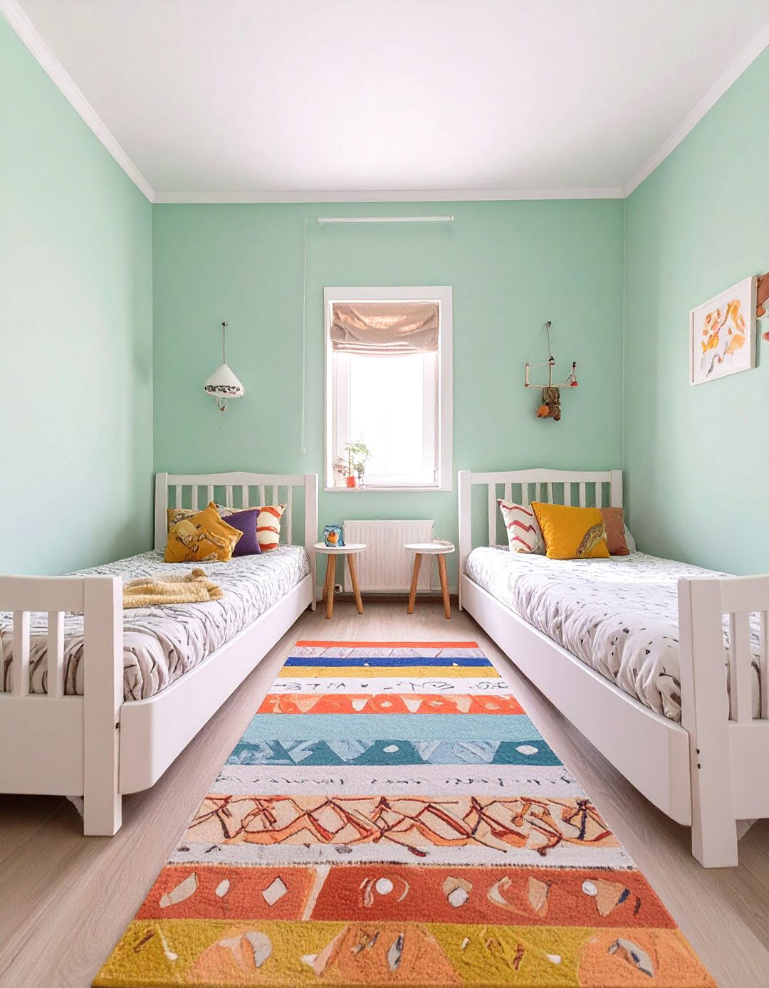 Shared Bedroom with an L Shaped Bed Arrangement - 30 shared bedroom ideas
