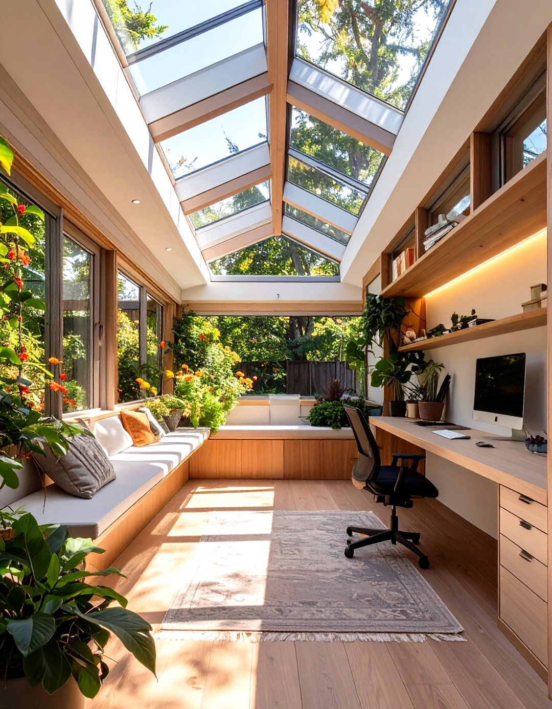Shed Office with a Clerestory Window - 30 shed office ideas