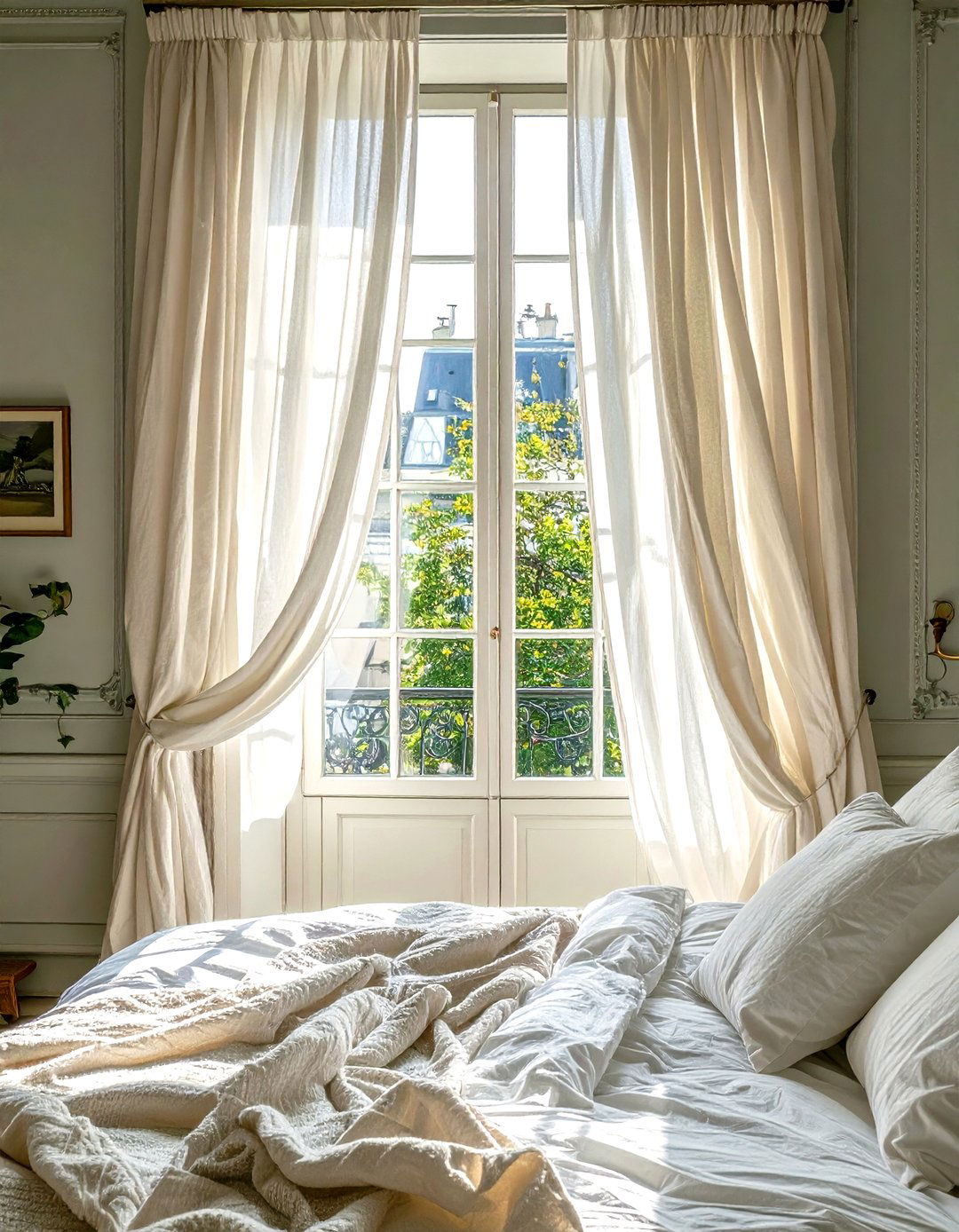 Sheer Billowing Curtains - 30 what is parisian interior design ideas