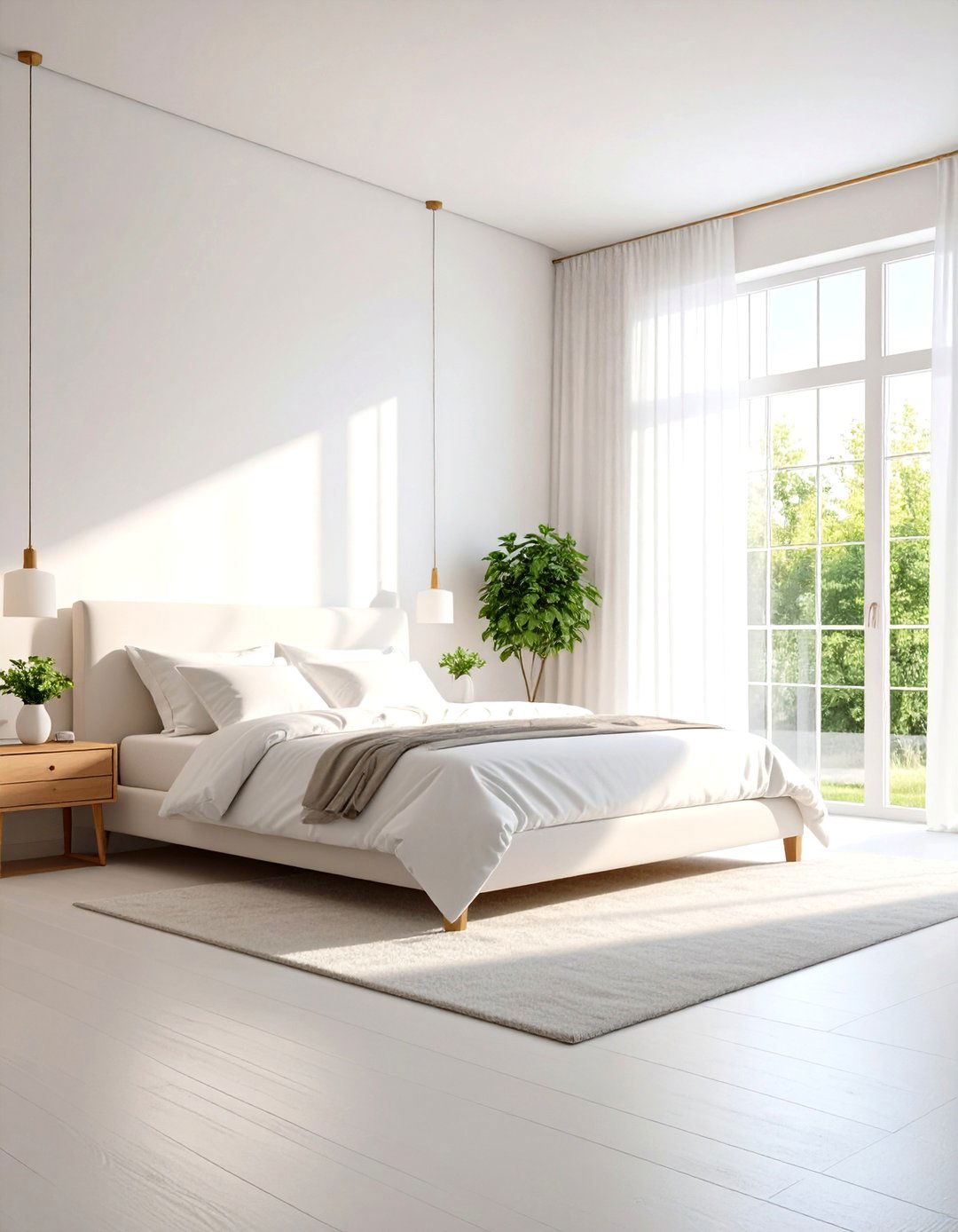 Sheer Curtains for Natural Bedroom Light - 30 relaxing bedroom ideas