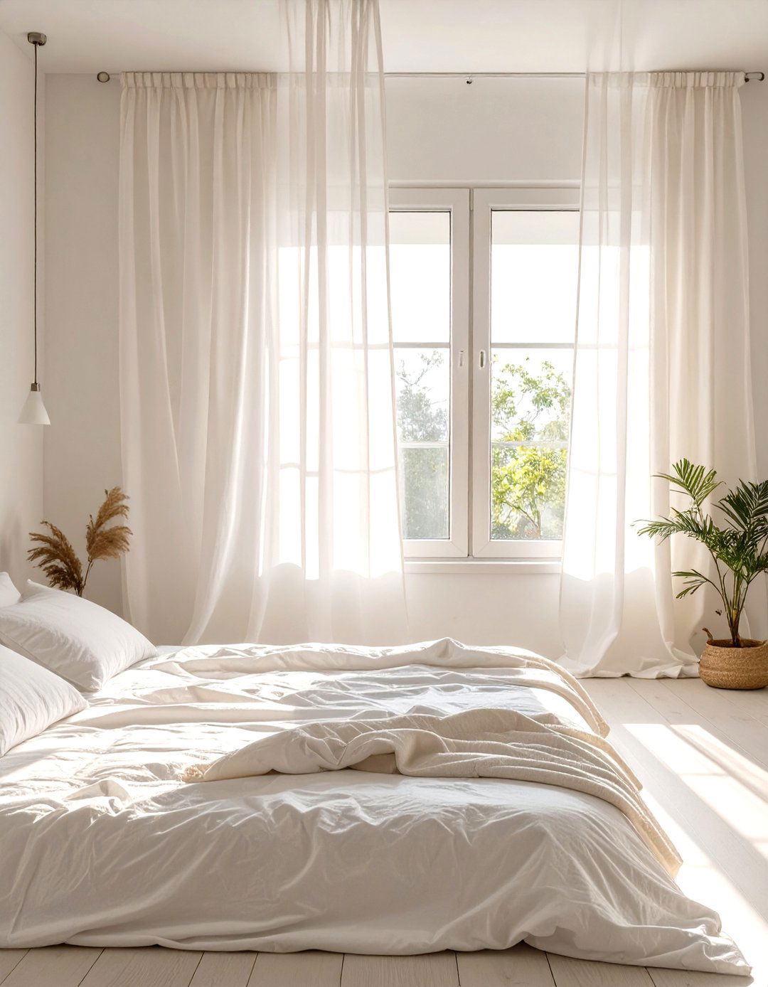 Sheer Curtains to Maximize Natural Light - 30 simple bedroom ideas