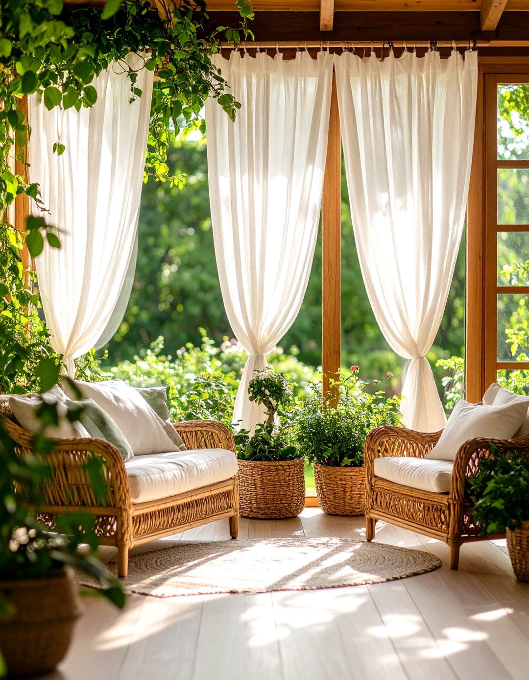 Sheer Patio Door Curtains - 30 patio door curtain ideas