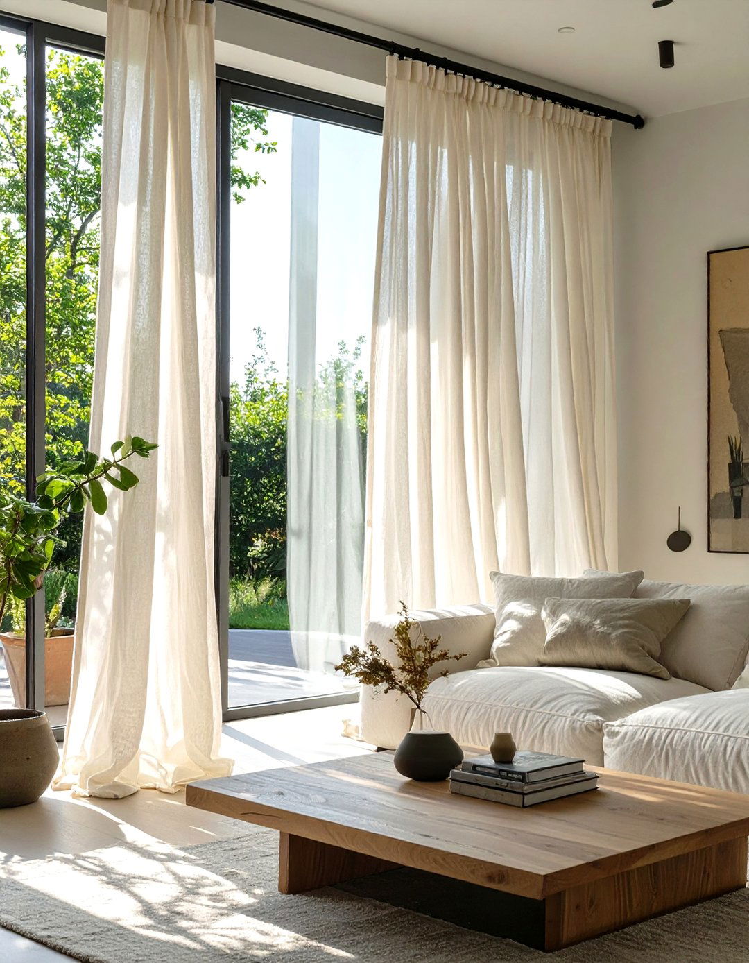 Sheer and Lightweight Curtains - 30 swedish interior design ideas