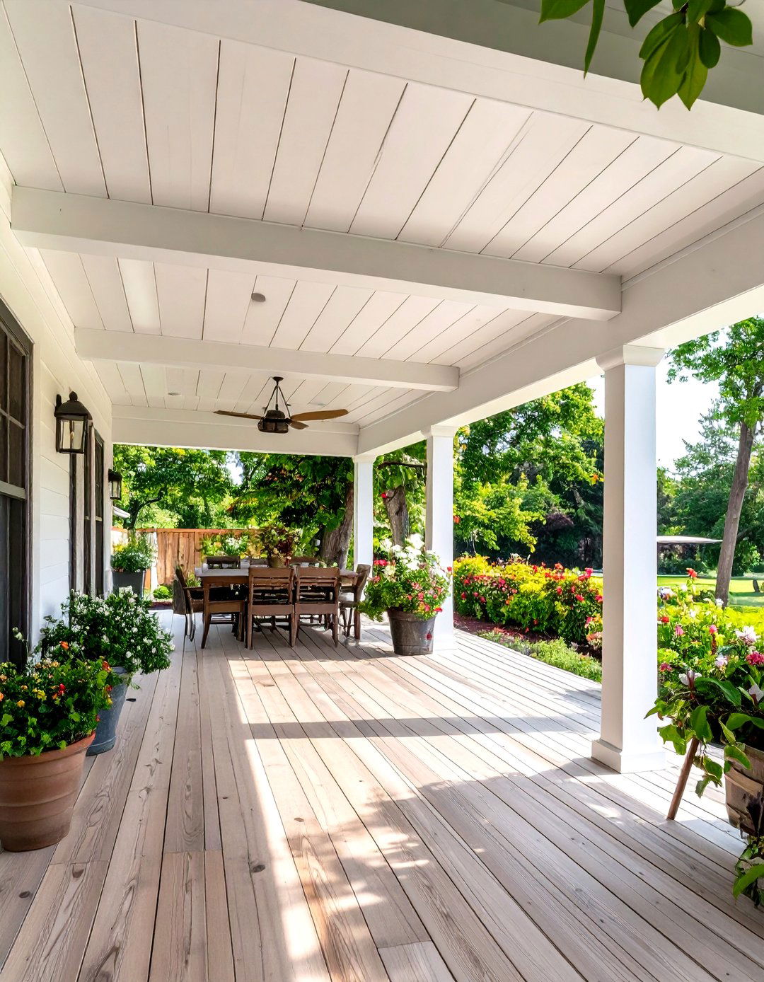 Shiplap Patio Ceiling - 30 patio ceiling ideas