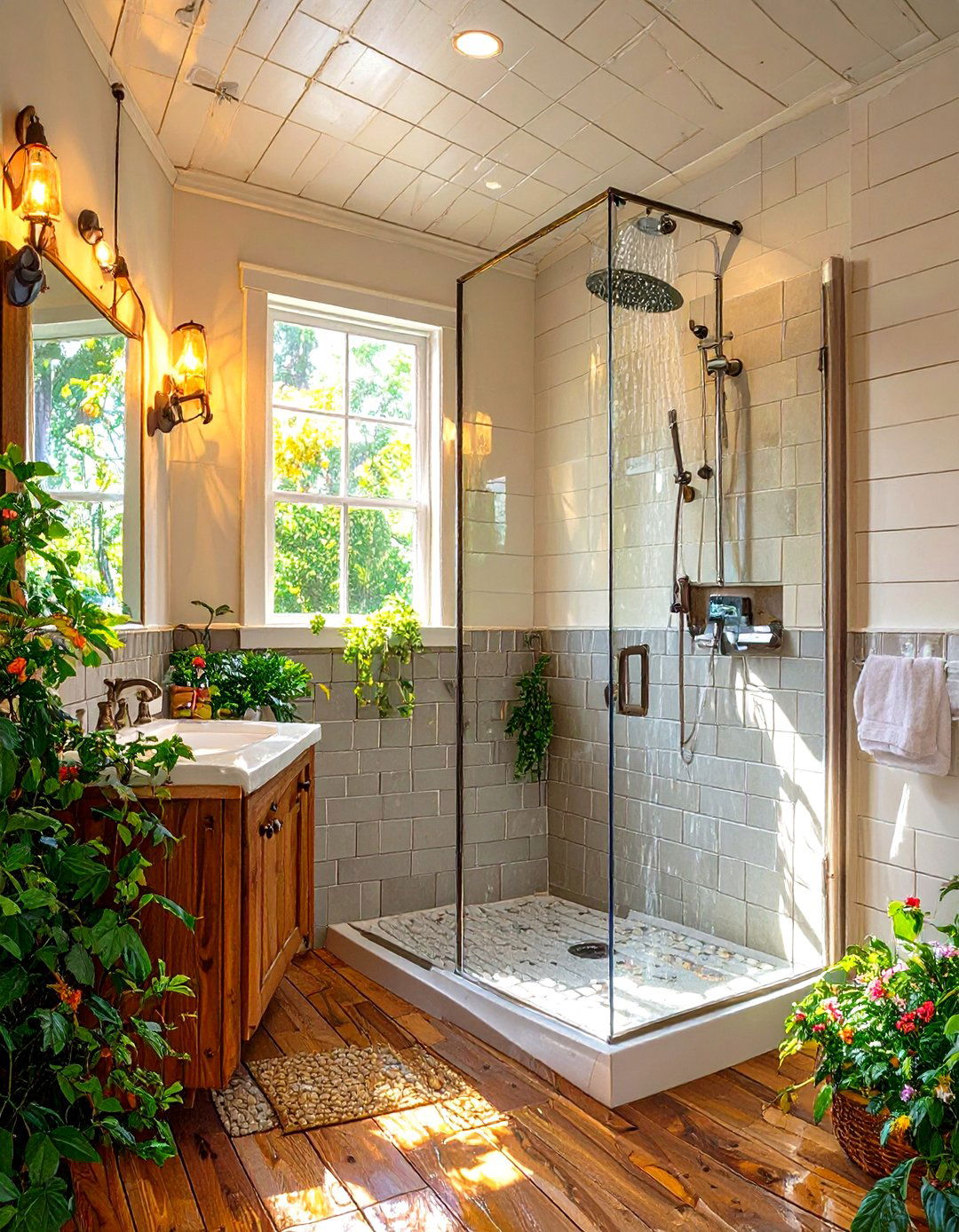 Shiplap Shower Ceiling - 30 shower ceiling ideas