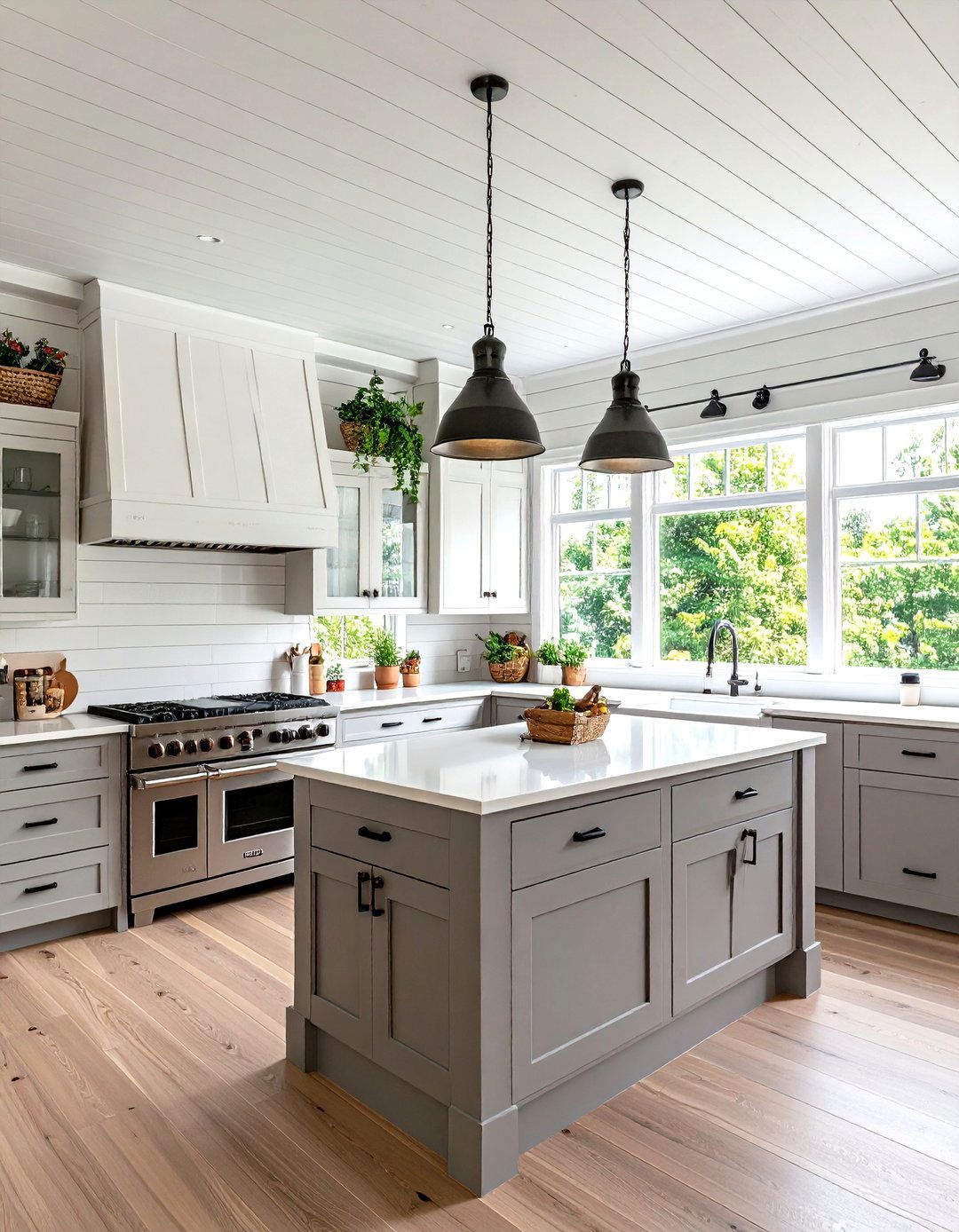 Shiplap Soffit for Modern Farmhouse Style - 30 kitchen soffit ideas